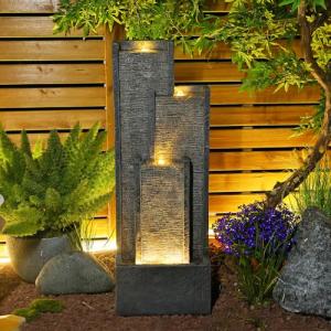 Takamota Modern Cascading Water Fountain with Lights