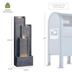 Takamota Modern Cascading Water Fountain with Lights