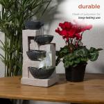 Alpine 14" Cascading Tabletop Fountain with Lights