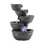 Alpine 13" Indoor Tabletop Water Fountain with LED