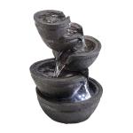 Alpine 13" Indoor Tabletop Water Fountain with LED