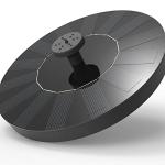 Solar Powered Bird Bath Fountain with 4 Nozzles