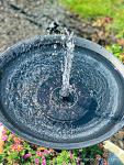 Solar Powered Bird Bath Fountain with 4 Nozzles