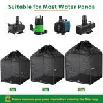 Hecaty Anti-Clogging Pond Filter Bag, 7 Inch