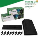 Hecaty Anti-Clogging Pond Filter Bag, 7 Inch