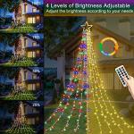 Outdoor Star String Lights for Christmas Decor