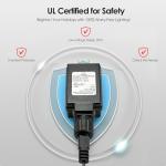 LED Waterfall Christmas Lights with Star Topper