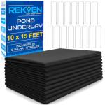 Pond Liner Underlayment Fabric with Garden Staples