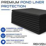 Pond Liner Underlayment Fabric with Garden Staples