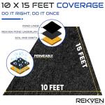 Pond Liner Underlayment Fabric with Garden Staples