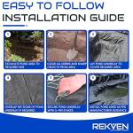 Pond Liner Underlayment Fabric with Garden Staples