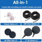 AquaMiracle Koi Pond Aerator with Accessories