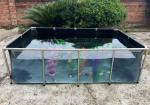 Collapsible Outdoor Fish Pond with Viewing Panel