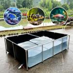 Collapsible Outdoor Fish Pond with Viewing Panel