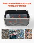VEVOR 127 Gallon Foldable Koi Fish Pond
