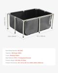 VEVOR 127 Gallon Foldable Koi Fish Pond
