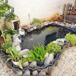 7x10 FT Heavy-Duty Pond Liner for Fish Ponds