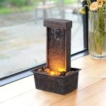 Tabletop Water Fountain with LED Lights
