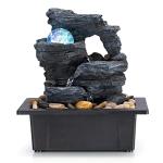 Amootek Tabletop Rock Waterfall Fountain with Lights