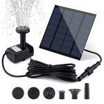Solar Fountain Pump Kit with Separate Panel & Nozzles