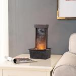Tabletop Water Fountain with LED Lights