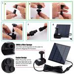 Solar Fountain Pump Kit with Separate Panel & Nozzles