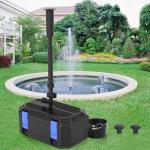 Pond Filter and Fountain Kit for Outdoor Use