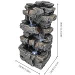 Tabletop Rock Waterfall Fountain with LED Lights