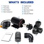 OYO 3000GPH Submersible Pond Pump for Waterfalls