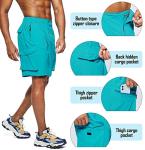 Men's Quick-Dry Hiking Cargo Shorts with Pockets