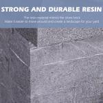 4-Tier Cascading Outdoor Water Fountain with Lights