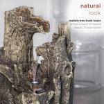 Alpine 5-Tier Tree Trunk Tabletop Waterfall Fountain