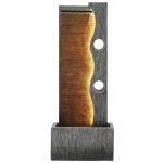 Modern Zen Faux Slate Water Fountain with LED Lights