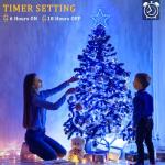 12FT Waterproof LED Waterfall String Lights - Blue