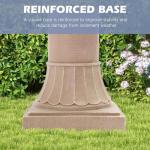 Italian 48.4" Tiered Outdoor Fountain with Pump