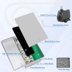 Stainless Steel Pond Waterfall Kit with Pump