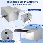 Stainless Steel Pond Waterfall Kit with Pump