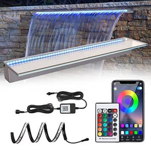 36'' Smart Waterfall Spillway with Color-Changing Lights