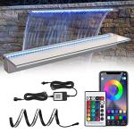 36'' Smart Waterfall Spillway with Color-Changing Lights