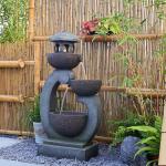 Zen Garden Water Fountain with LED Lights 35.5