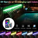36'' Smart Waterfall Spillway with Color-Changing Lights