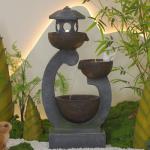 Zen Garden Water Fountain with LED Lights 35.5