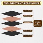 YeeZoo 10x10 FT Heavy-Duty Pond Liner