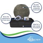 Medium Stacked Sphere Slate Gray Water Fountain Kit