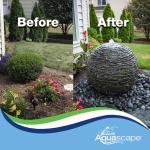 Medium Stacked Sphere Slate Gray Water Fountain Kit