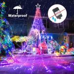 RGB Waterfall Tree String Lights with Remote 16.4FT