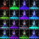 RGB Waterfall Tree String Lights with Remote 16.4FT