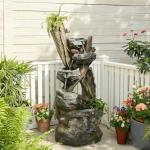 Cascading Water Fountain with LED Lights, 43.7