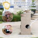 5-Tier Cascading Rock Water Fountain with LEDs