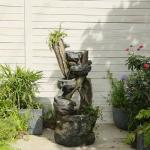 Cascading Water Fountain with LED Lights, 43.7